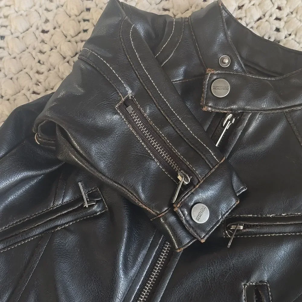Kenneth Cole Reaction | Kids Black Faux Leather Jacket